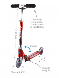 TROTTINETTE MICRO SPRITE - ALU ANODISE 2