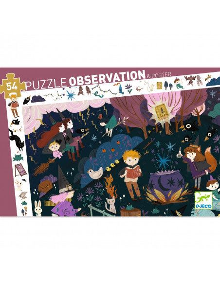 PUZZLE OBSERVATION - APPRENTIS SORCIERS 54PCS