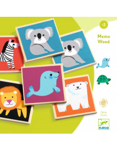 JEU EDUCATIF BOIS - MEMO WOOD - FSC 100% WOOD
