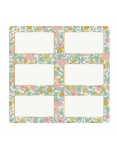 ETIQUETTES CADEAUX ADHESIVES SHABBY X12