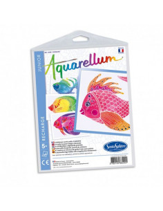 Recharge aquarellum junior - poissons