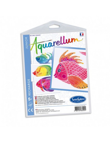 Recharge aquarellum junior - poissons