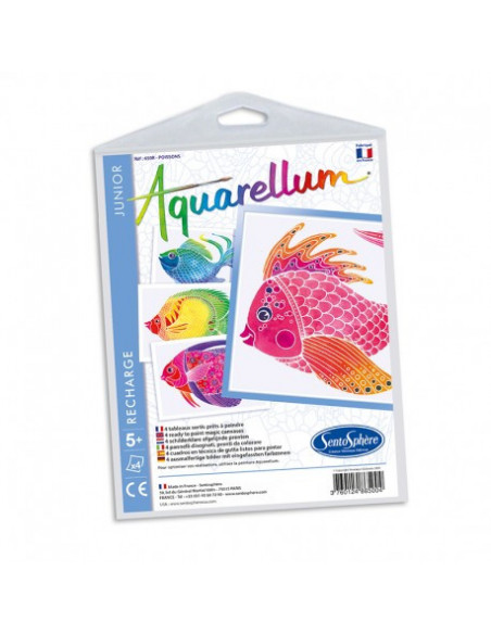 Recharge aquarellum junior - poissons