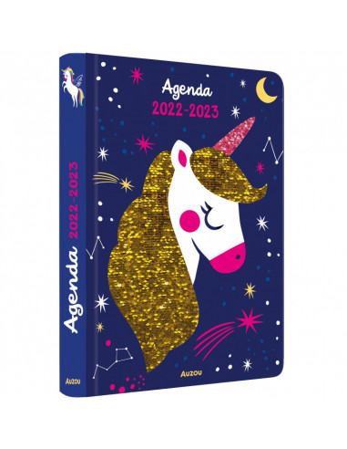 Agenda sequins licorne 2022-2023