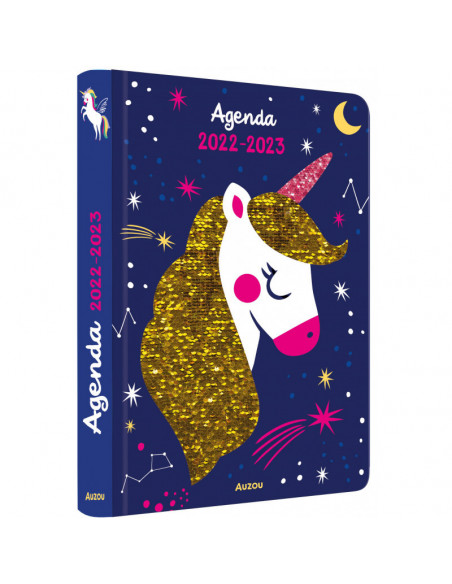 Agenda sequins licorne 2022-2023