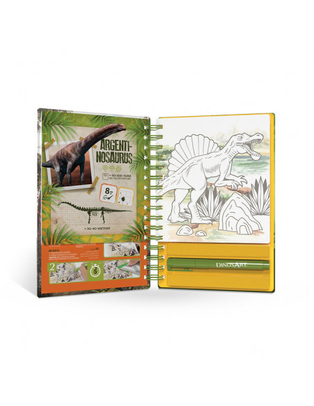 Carnet de tableaux a metaliser dinosart