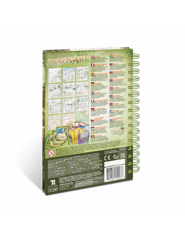 Carnet de tableaux a metaliser dinosart