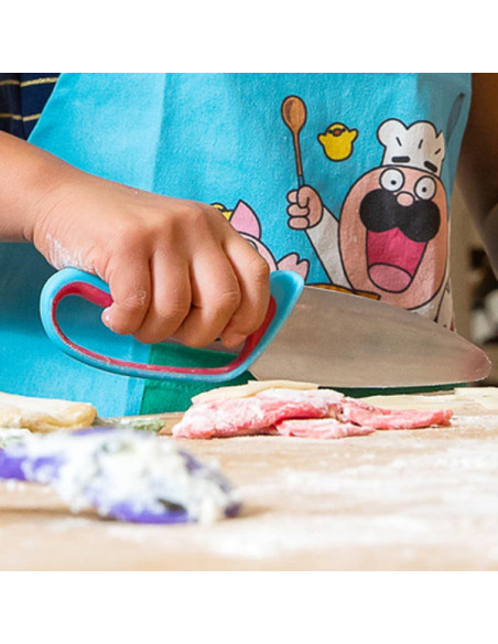 Le couteau du chef chefclub kids bleu & rouge
