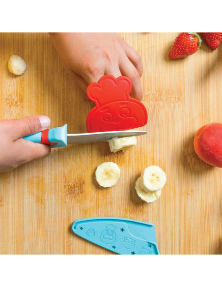 Le couteau du chef chefclub kids bleu & rouge