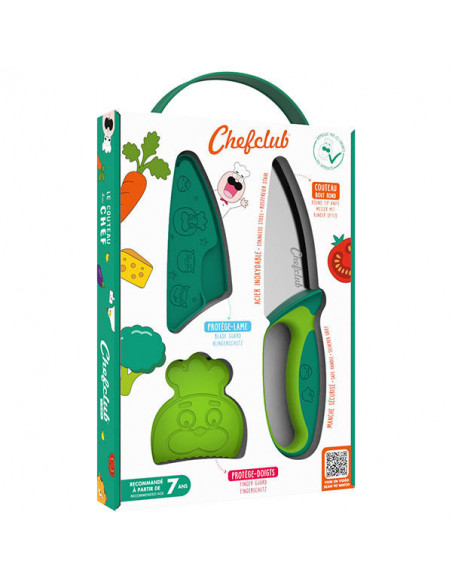 Le couteau du chef chefclub kids vert