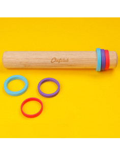 Rouleau a patisserie avec anneaux ajustables chefclub kids 2