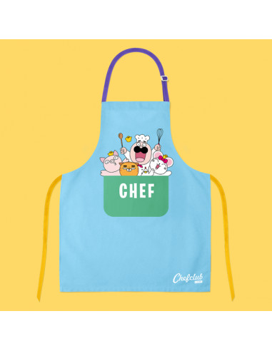 Tablier en coton chefclub kids