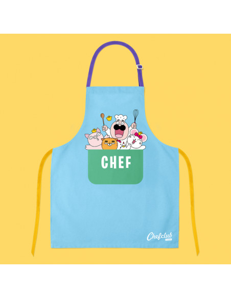 Tablier en coton chefclub kids