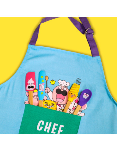 Tablier en coton chefclub kids