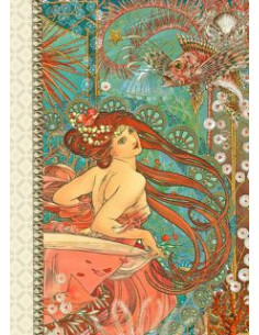 Carnet notes 10x15cm art nouveau