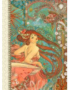 Carnet notes 10x15cm art nouveau