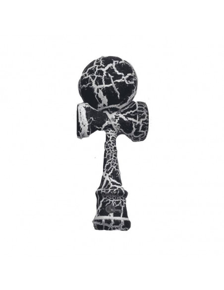 Kendama crackle blanc boule 6 cm