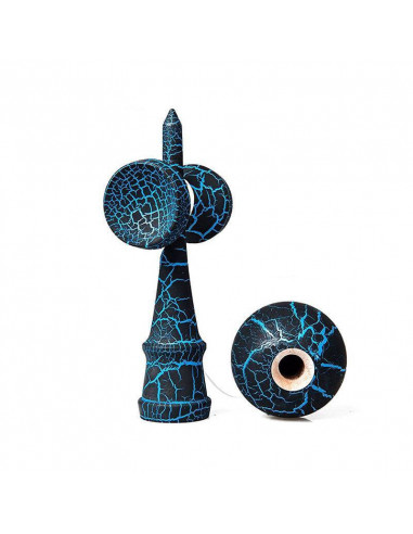 Kendama crackle bleu boule 6 cm