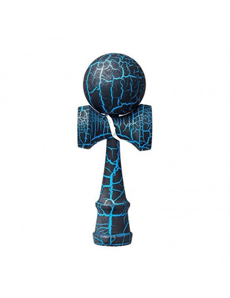 Kendama crackle bleu boule 6 cm