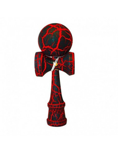 Kendama crackle rouge boule 6 cm