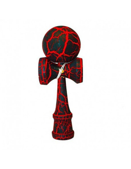 Kendama crackle rouge boule 6 cm