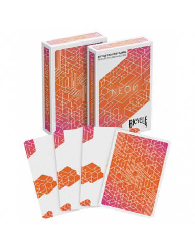 Cardistry bicycle neon orange bump