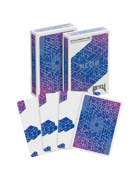 Cardistry bicycle neon aurora