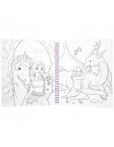 Topmodel livret aquarelles dragon