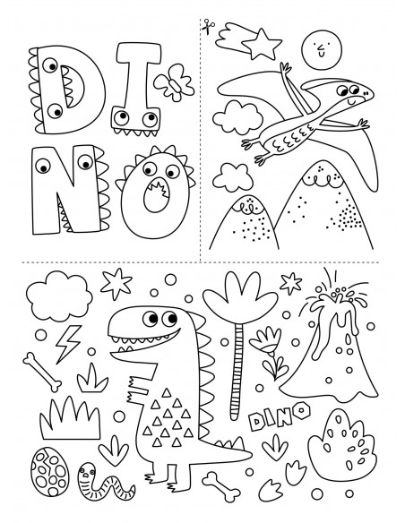 COFFRET FEUTRES CRAIES DINOSAURES