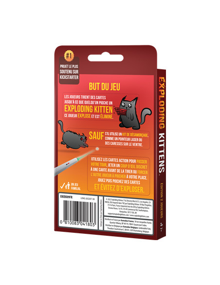 EXPLODING KITTENS : EDITION 2 JOUEURS