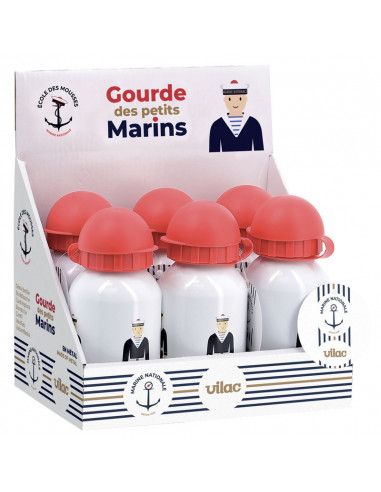 GOURDE METAL ECOLE DES MOUSSES - MARINE NATIONALE