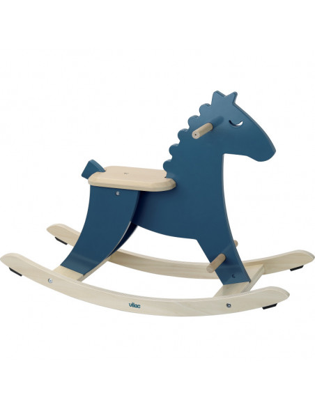 HUDADA CHEVAL A BASCULE BLEU + ARCEAU