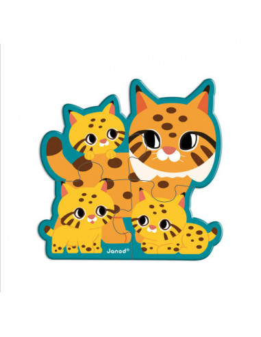 5 PUZZLES EVOLUTIFS ANIMAUX