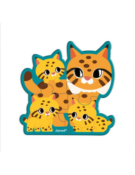 5 PUZZLES EVOLUTIFS ANIMAUX