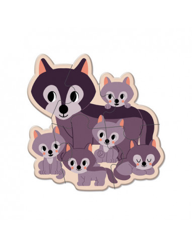 5 PUZZLES EVOLUTIFS ANIMAUX