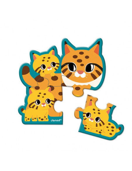 5 PUZZLES EVOLUTIFS ANIMAUX