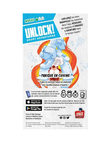 Unlock! short adventure : panique en cuisine