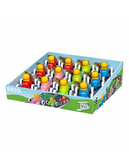 BRIO Voitures rétrofriction - Jouet en bois premier âge