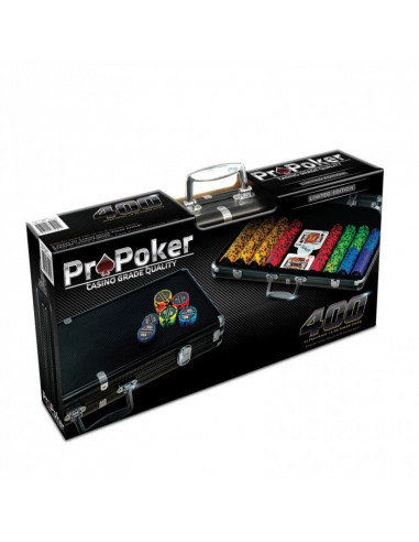 Malette poker propoker 300 jetons en fibre de carbone