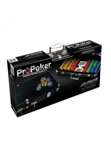 Malette poker propoker 300 jetons en fibre de carbone