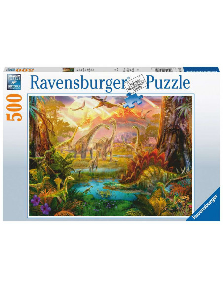 RAVENSBURGER - PUZZLE TERRE DINOSAURES 500P