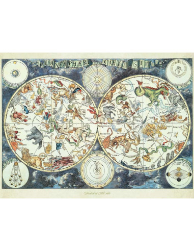 RAVENSBURGER PUZZLE MAPPEMONDE ANIMAUX 1500P