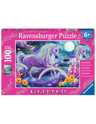 RAVENSBURGER PUZZLE XXL - LICORNE PAILLETTE 100P