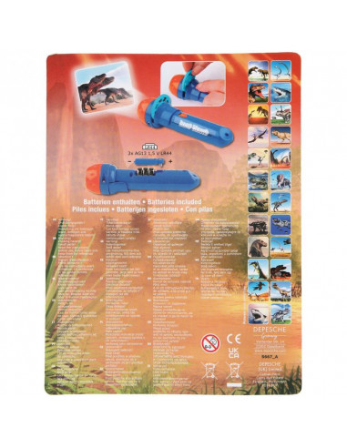 DINO WORLD LAMPE DE POCHE AVEC EFFETS VISUELS