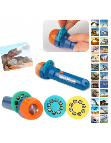 DINO WORLD LAMPE DE POCHE AVEC EFFETS VISUELS