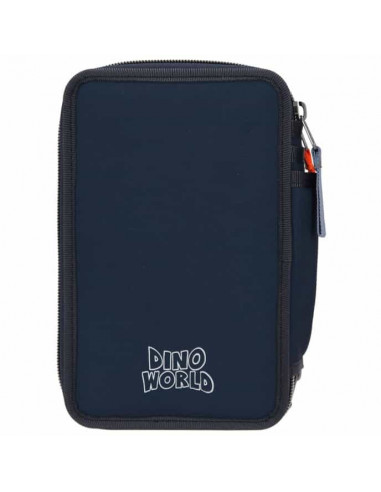 DINO WORLD TROUSSE A CRAYONS 3 COMPARTIMENTS