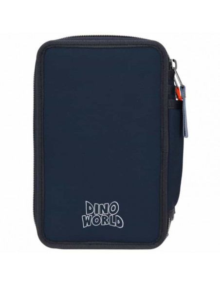 DINO WORLD TROUSSE A CRAYONS 3 COMPARTIMENTS