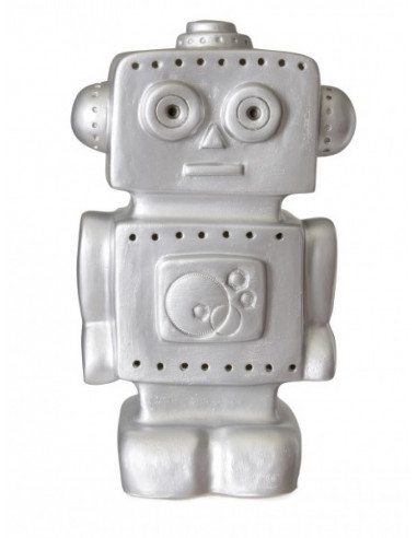 LAMPE ROBOT ARGENT