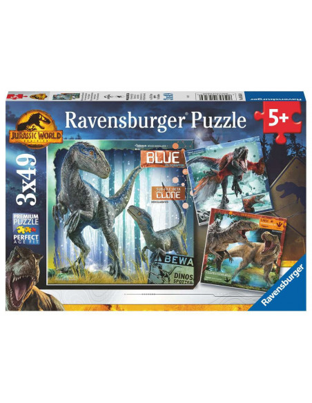 RAVENSBURGER - PUZZLE  T-REX JURASSIC WORLD 3X49P