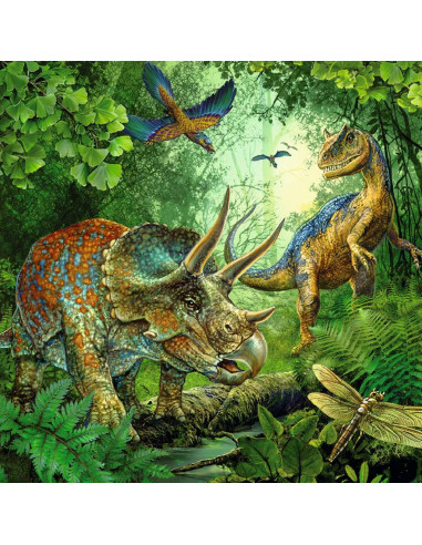 RAVENSBURGER - PUZZLE LA FASCINATION DES DINOSAURES 3X49P